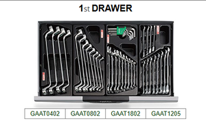 टॉपल 7-दराज मोबाइल टूल ट्रॉली ओबाम हाथ उपकरणों के लिए एब्स वर्क टॉप के साथ अनुकूलित - Product Image 2