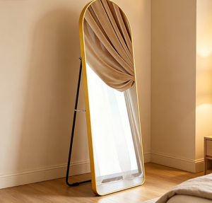 Espejo de Pared Arqueado de Vidrio Templado Hecho a Mano con Bordes Reforzados para Mayor Seguridad, Decoración de Hogar de Lujo Contemporánea 2025, de Cuerpo Entero - Product Image 2