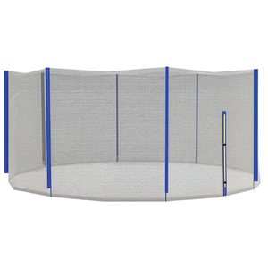 <span class=keywords><strong>Filet</strong></span> de sécurité de remplacement en polypropylène pour trampolines sportifs, entrée ronde à fermeture éclair, <span class=keywords><strong>8</strong></span> <span class=keywords><strong>poteaux</strong></span> droits, 426 cm - Product Image 1