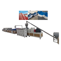 Máquina extrusora de láminas de PVC para techo, Material de construcción de plástico con ASA, corrugado