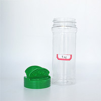 Offres Spéciales personnalisé Portable PET épices Shaker bouteille motif rond avec couvercle shaker pour poivre sel stockage qualité épices outils