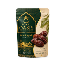 Premium Ramadan Dadels Gravure Gedrukte Verpakking Zakken Op Maat Met Rits, Vochtbestendige Voedselverpakking voor Melk en Huisdierenvoer