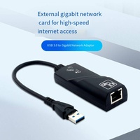 Adaptador de Red USB DENIXI de 1000 Mbps con 1 Puerto USB-A y 1 Puerto USB-C, Interfaz RJ45 para Computadora/Tableta