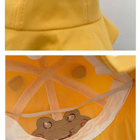 Sombrero de Pescador para Exteriores con Protección Solar, Diseño de Dibujos Animados de Animales, 100% Algodón, para Bebés, Niños Pequeños, Unisex, para la Playa, Pesca, Safari y Juegos
