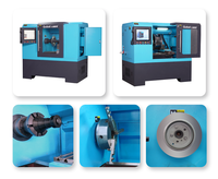 Tour CNC horizontal entièrement automatique Gubot pour redressage de jantes, machine de réparation de roues en alliage LSB300