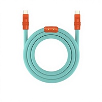Cable de Carga Rápida para Teléfono 2025, Cable USB C de Silicona Suave y Duradero, Cable de Cargador de Teléfono Extra Grueso de 240 W para iPhone 15 16 PRO