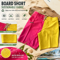 Shorts de bain pour hommes à séchage rapide, imperméables, anti-UV, respirants, avec cordon de serrage, pour la plage et le surf