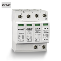 Dispositif de protection contre les surtensions électriques certifié CE CUAJE 1P 40KA 385V AC T2 Protection contre la foudre Garantie 2 ans 40KA OBV5-C40/1P