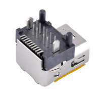 Conector Mini DisplayPort Hembra de 20 Pines, Receptáculo SMT de Inserción Frontal y Trasera, Puerto de Transmisión de Video 4K para Computadoras Portátiles