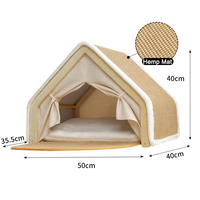 Chat griffoir maison tente pour animaux de compagnie confortable jouer chats grotte lit Semi fermé chat nid pour animaux de compagnie fournitures petit moyen grand Kitty