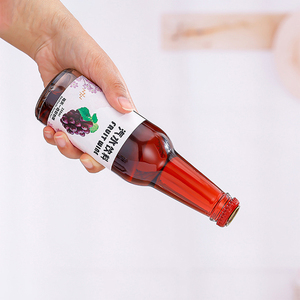 Venta al por mayor 250ml 275ml 330ml 500ml etiqueta personalizada Color botella de <span class=keywords><strong>cerveza</strong></span> vacía botellas de vino de frutas de vidrio - Product Image 4