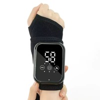 Attelle de massage électrique rechargeable pour poignet avec contrôle de la minuterie, température réglable et vibrations pour la relaxation des articulations et des muscles de la main