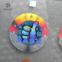 Feuille d'hologramme de sécurité 3D, étiquette d'estampage à chaud, pour les produits en papier et en plastique, 500 pièces