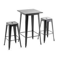 Tabourets de bar hauts, chaises de restaurant, style industriel moderne en fer, mobilier de cuisine commercial, couleur personnalisée, garantie de 2 ans
