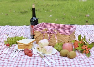 Portable Picnic Basket Ice Sunflower Really Cool 4 Persons Set Cooler Double Lid 8 Person Expandable Weaving <strong>Valentines</strong> <strong>Hamper</strong> - Product Image 3