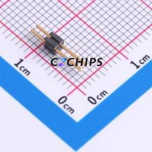 TMS-102-01-G-S Pin Header Through hole Component (THT),P=1.27mm Connector 1.27mm Through Hole Single Row 2P - Product Image 2