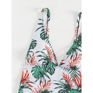 Bikini personnalisé à imprimé léopard dégradé, à porter séparément, bretelles réglables, vêtements de plage féminins - Product Image 4