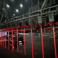 4m Hauteur 12x20W RGBW 4 en 1 Led Football Light Kinetic Lamp DMX512 Disco Ball System Pixel Control
