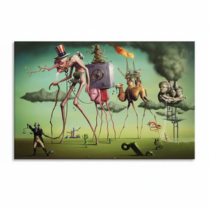 Salvador Dali 'American Dream' PRINTED <b>Canvas</b> <b>Wall</b> Art,WRAPPED <b>CANVAS</b> - Product Image 2