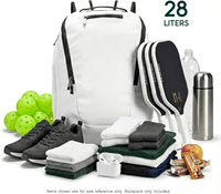 Sac à dos de pickleball Pro Tour avec crochet pour raquettes, compartiment ventilé pour chaussures, sacs de pickleball