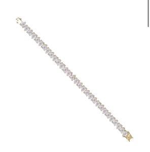 Bracelet tennis en diamant de laboratoire en forme de cœur de qualité export, bracelet de mariage en diamant pour femme, pour les fêtes et le quotidien - Product Image 4