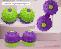 Mini Fidget Spinner Balls Acupression Balle De Massage Gyro Jouet Adulte Soulagement Du Stress Radis Du Bout Des Doigts Siamois Balle De Massage