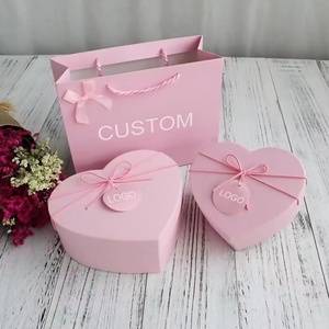 Wholesale Custom Design <b>Pink</b> Luxury Fashion Romantic Style Heart Shaped <b>Gift</b> <b>Boxes</b> - Product Image 5