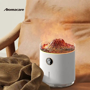 Smart Digital Time Led <span class=keywords><strong>Volcano</strong></span> 3D Flame Jellyfish Volcanic Aroma Difusor - Product Image 3