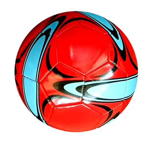 Buona qualità del pallone da calcio rosso misura <span class=keywords><strong>5</strong></span> materiale PVC cucita a macchina per squadra all'aperto partita di calcio China palloni da calcio - Product Image 1