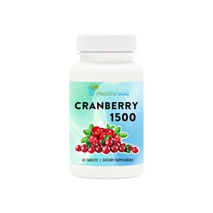 Tabletas de Arándano Rojo Más Vendidas, Contienen Fruta de Arándano Rojo con Frambuesa Roja, Apoyan la Función Urinaria, Píldoras de Arándano Rojo - Product Image 1
