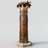 Totem en bois naturel pour parc écologique, point touristique, guide de direction, signalisation extérieure durable