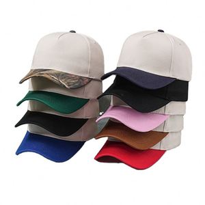 Women's and Men's Five-Piece Baseball Cap Pure 100% Cotton Light Plate Hard Top Trucker <b>Hat</b> with Printed Advertising Design - Product Image 3