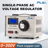 Écran LCD STG-500VA monophasé 220V AC régulateur de tension automatique transformateur Variac Variable pour fréquence 50/60Hz