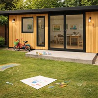 Cabane préfabriquée facile à installer, maison de jardin, assemblage rapide, pièce extérieure, sans travaux lourds, design modulaire, gain de temps