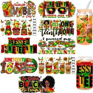 สติกเกอร์ติดแก้วลาย Juneteenth 1986 <span class=keywords><strong>Battle</strong></span> <span class=keywords><strong>Cry</strong></span> of Freedom แบบ UV DTF กันน้ำ ล้างทำความสะอาดได้ ดีไซน์ 3 มิติ สำหรับแก้วและแก้วมัค - Product Image 1