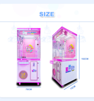 Machine à griffes porte-bonheur à pièces bon marché pour enfants distributeur automatique de grue en peluche d'arcade pleine grandeur à vendre