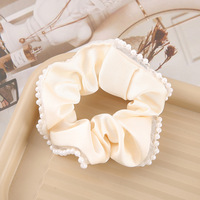 Eleganter Koreanischer Stil Hochelastischer Handgefertigter Haargummi mit Perlen-Elastikband für Mädchen Haaraccessoires