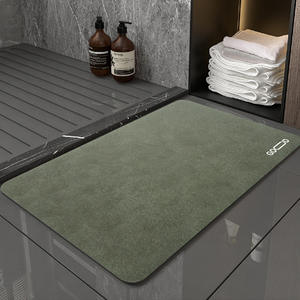 Alfombra de Baño Minimalista de Poliéster, Rectangular, Absorbente y Antideslizante para Baño - Product Image 2