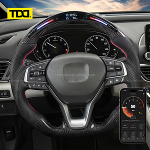 Volante deportivo TDD LED de fibra de carbono para Honda Accord 10ª generación (2018-2022) personalizado y original - Product Image 5