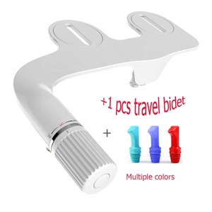 Pulvérisateur de Bidet pour toilettes, siège de toilette Ultra-mince, douche hygiénique, double buse, appareil de lavage arrière pour salle de bain