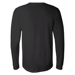 100% Cotton/Polyseter Solid Colors <b>Long</b> Sleeve T-Shirt for Men Custom Printing Dry Fit Full Sleeve High Quality - Product Image 6