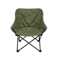 Chaise de camping pliable en tissu Oxford confortable, légère, portable, ergonomique, robuste, pour extérieur, jardin, plage, parc, hôtel