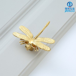 Brass Dragonfly Cabinet Handle Single Hole Butterfly Design Contemporary Style Durable Door Pull for Cabinet Drawer - Product Image 5