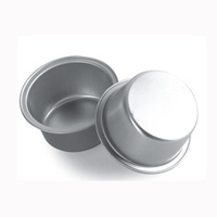 Conteneur de moules à tarte Cakecup avec couvercle en aluminium PET alimentaire jetable JW échantillon gratuit pour la conception existante OEM et ODM accepter