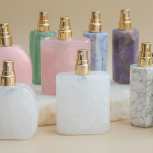 Chai nước hoa rỗng bằng đá quý tự nhiên cao cấp dành cho nữ, kèm hộp - Product Image 6