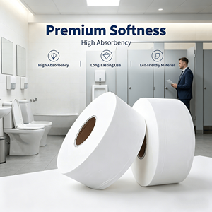 Papel Higiénico Ultra Suave a <span class=keywords><strong>Precio</strong></span> de Mayoreo, Pulpa de Madera Virgen Ecológica, Rollo Jumbo Comercial - Product Image 1