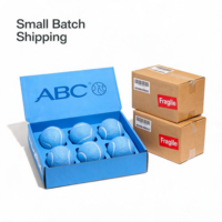 Vente en gros d'usine, balles de tennis bleues à logo personnalisé professionnel, haute élasticité, 65 mm, 55 g, en fibres de laine et caoutchouc, OEM