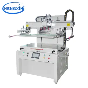 Semi automatic flat serigraphie/serigraphy silk screen printer with vacuum table for label paper and plastics printing HS-6090