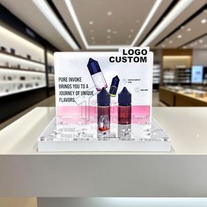 Expositor de mostrador LED de acrílico personalizado y extraíble para cigarrillos, tabaco, snuff y snus con imán y niveles del fabricante - Product Image 1
