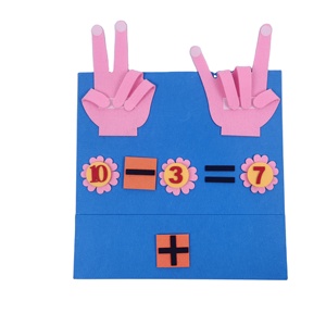 Juguete educativo montessori de fieltro para niños, tablero de matemáticas - Product Image 3